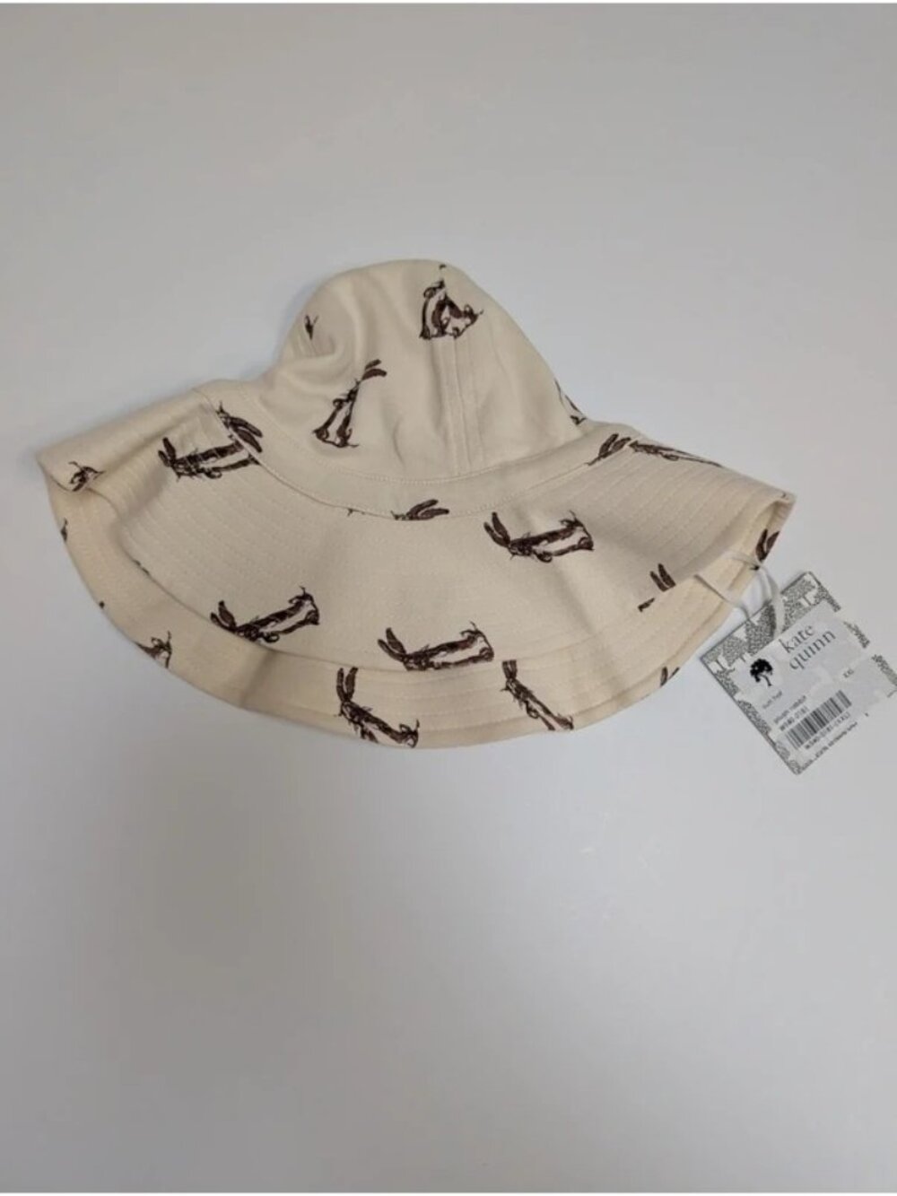 Organic cotton Plush Rabbit Sun Hat XXL Kate Quinn Velveteen Rabbit